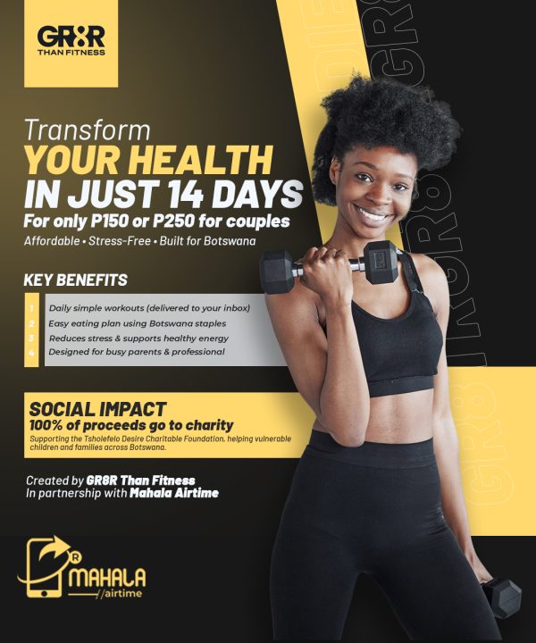 2‑Week Eating Plan and Workout Program (Supports Tsholofelo Desire Foundation)